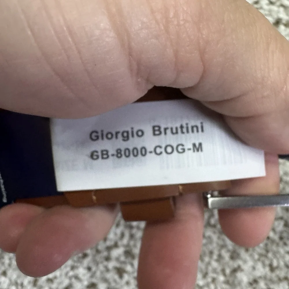 NEW Giorgio Brutini Belt Men's Size Medium 32-36 Durable Brown Casual‎ Look Prep